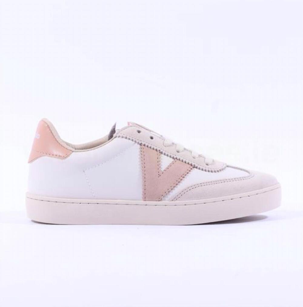 NEW VICTORIA women's berlin laced trainer shoes in cuarzo